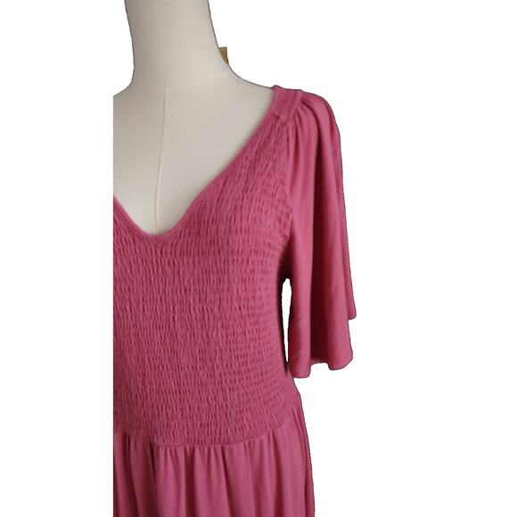 Matilda Jane Women Maxi Good Days Knit Smocked Dress Large Excellent Condition - Picture 5 of 8